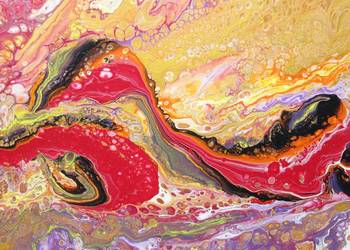 acry na płótnie "Węzeł samsary" 50 x 100 cm