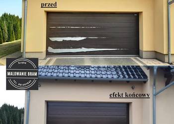 Malowanie BRAMA garażowa RENOWACJA Wiśniowsk Normstah Horman panel Katowice