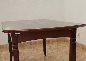 Stół Rozkładany Ciemny Zefam San Marino Rozsuwany drewniany Warszawa