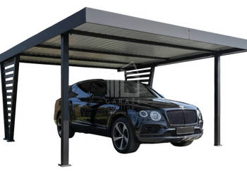 Carport V PREMIUM 5x5,5m Wypełnienie panelami Wiata samochodowa ID1195