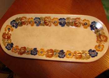 Włocławek stary fajansowy półmisek