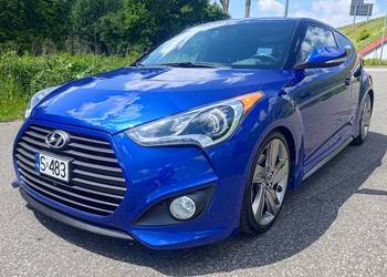 Hyundai Veloster 1.6 Turbo 204KM, Automat, LED, Skóra, Bezwypadek, Zadbany