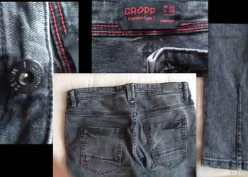 WYSPRZEDAŻ Spodnie czarne CROPP W28 L30 Denim Lab carrot