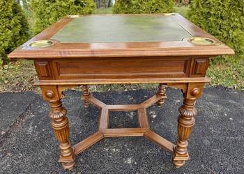 Wyjątkowy, orzechowy karciak z końca XIX wieku (nr 9295)