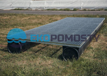 Pomost pływający, platforma pływająca, ponton 6x2m, krata stalowa