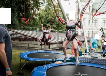 Eurobungee 4-stanowiskowe na przyczepce