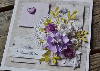 Kartka dla Babci ręcznie robiona Kartka dla Babci ręcznie robiona