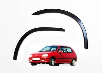 Renault Clio 1 2 nakładki nadkola chrom czarny mat 4 szt