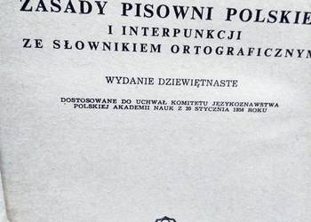 Zasady pisowni języka polskiego Taszycki