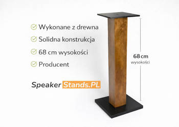 Stojaki Pod Kolumny Drewno Standy Podstawki Głośniki Dąb