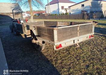 Przyczepa rolnicza 6ton jedno osiowa sztywna bardzo mocna 400x210