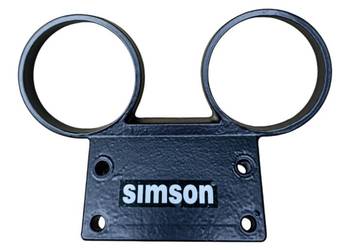 Uchwyt zegarów Simson S51 alu czarny