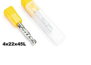 frez góra doł 4mm weglik 55hrc 2 pióra sklejka