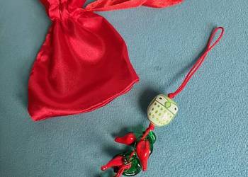 Nowa zawieszka wisiorek sowa papryczki chili handmade