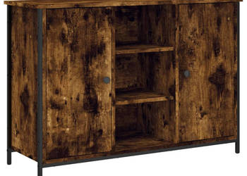 Szafka przydymiony dąb 100x35x70 cm materiał drewnopochodny WM-835516