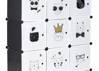 Szafka regał dla dzieci modułowa 9 półek dziecięca