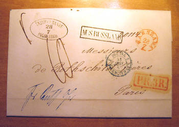 List z I-go Banku Emisjnego w Król. Polskim 1857