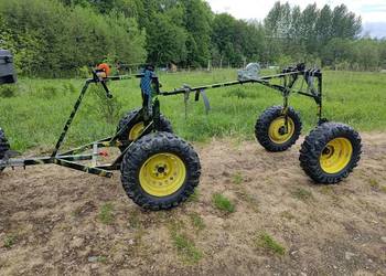 Przyczepka do drewna okrągłego wózek do bali kłód do Quad mini traktor