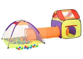 vidaXL Namiot do zabawy dla dzieci, kolorowy, 338x123x111 cm(SKU:93675)
