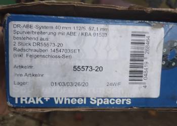 Dystanse 5x112 H&R i JR - 20 mm i 15 mm 57,1 piasta plus 2 komplety śrub