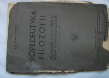 Gawecki Propedeutyka filozofii