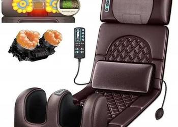 Mata masująca materac masujący na fotel łóżko kręgosłup nogi podgrzewa