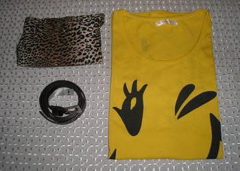 legginsy M-L nowe aura.via. bluzka, pasek