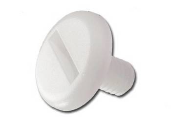 Śruba plastikowa M4, długość trzpienia  5 mm ,szerokość główki 30mm.
