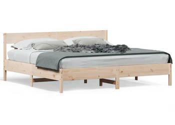 Rama łóżka bez materaca lite drewno sosnowe 200x200 cm WM-3216200