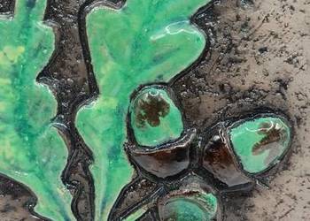 Ceramiczna płytka ścienna dąb żołędzie Ninnie