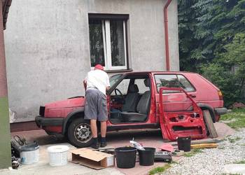 Golf II 2 1990 1.6 czerwony WSZYSTO drzwi maska zderzak lusterko lampa