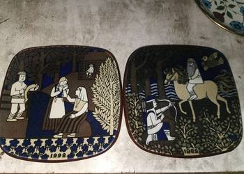 Talerze - roczna edycja Arabia Kalevala z 1982 i 1992 roku.