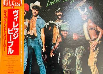 Village People Live And Sleazy NM/NM Japan Obi 2 LP 1979 Casablanca