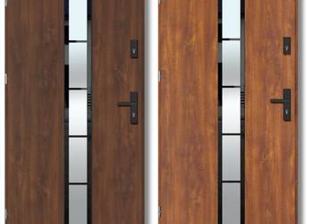 Drzwi wzmacniane z szybą antywłamaniową THERMO TEMPER GLASS 6