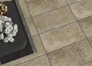 Płytki tarasowe 40x80 beżowe na schody, balkon gres 2cm Baldo beige gat.1