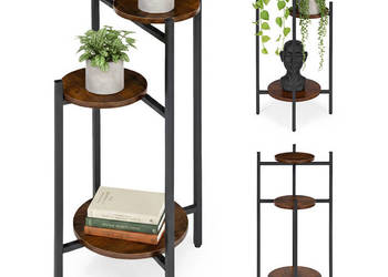 Kwietnik stojący stojak na kwiaty ozdoby 3 poziomy loft ModernHome