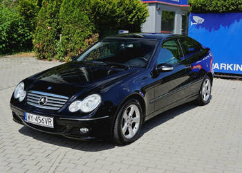 Mercedes C 200 C200 Kompressor Coupe, niski przebieg, , zabezpieczony anty…