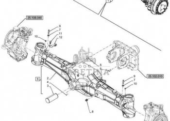 New Holland T6070 Pochwa mostu napedow 47912965