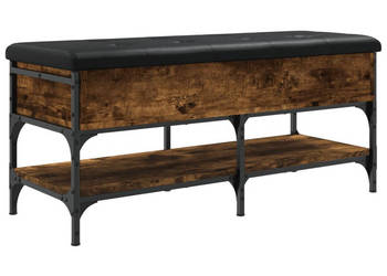 Ławka na buty przydymiony dąb 102x42x45 cm WM-835199