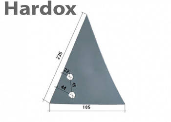 Pierś HARDOX 50552/P części do pługa FROST