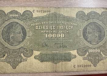 10 000 Marek Polskich 1922 – Polska Krajowa Kasa Pożyczkowa – oryginał