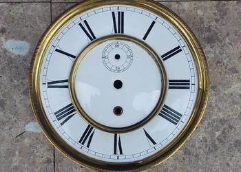 815 Tarcza 18,5cm starego zegara żyłkowego linkowego chodzik