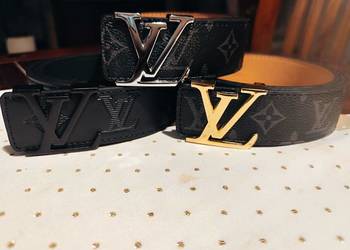 Paski Męskie Premium Czarny / złoty / srebrny 110cm - Nowe! OKAZJA