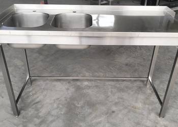 Zlew gastronomiczny 2komorowy 153x60x95