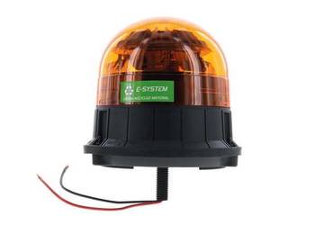 Lampa błyskowa LED, 17W, 12-24V, bursztynowa, gwintowana, Ø 146x140 mm E-V…