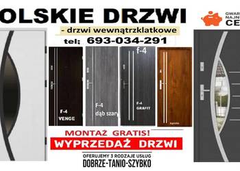 Drzwi zewnętrzne antywłananiowe z montażem wejściowe