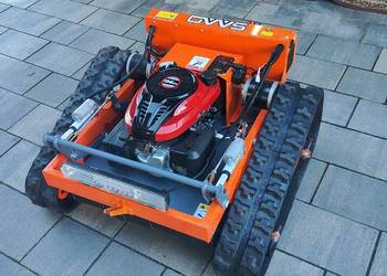 ROBOT KOSZĄCY - KOSIARKA GĄSIENICOWA SPALINOWA  + PŁUG - NOWA