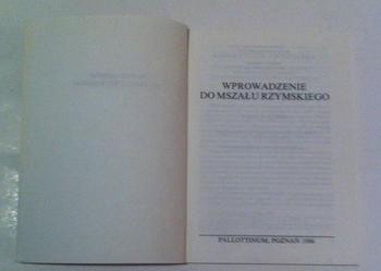 Ogólne wprowadzenie do Mszału Rzymskiego