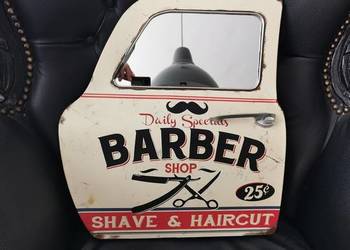 Barber Shop Salon Fryzjer Piękna Dekoracja Retro Vintage