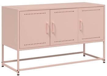 Szafka pod telewizor różowa 1005x39x605 cm stalowa WM-846477